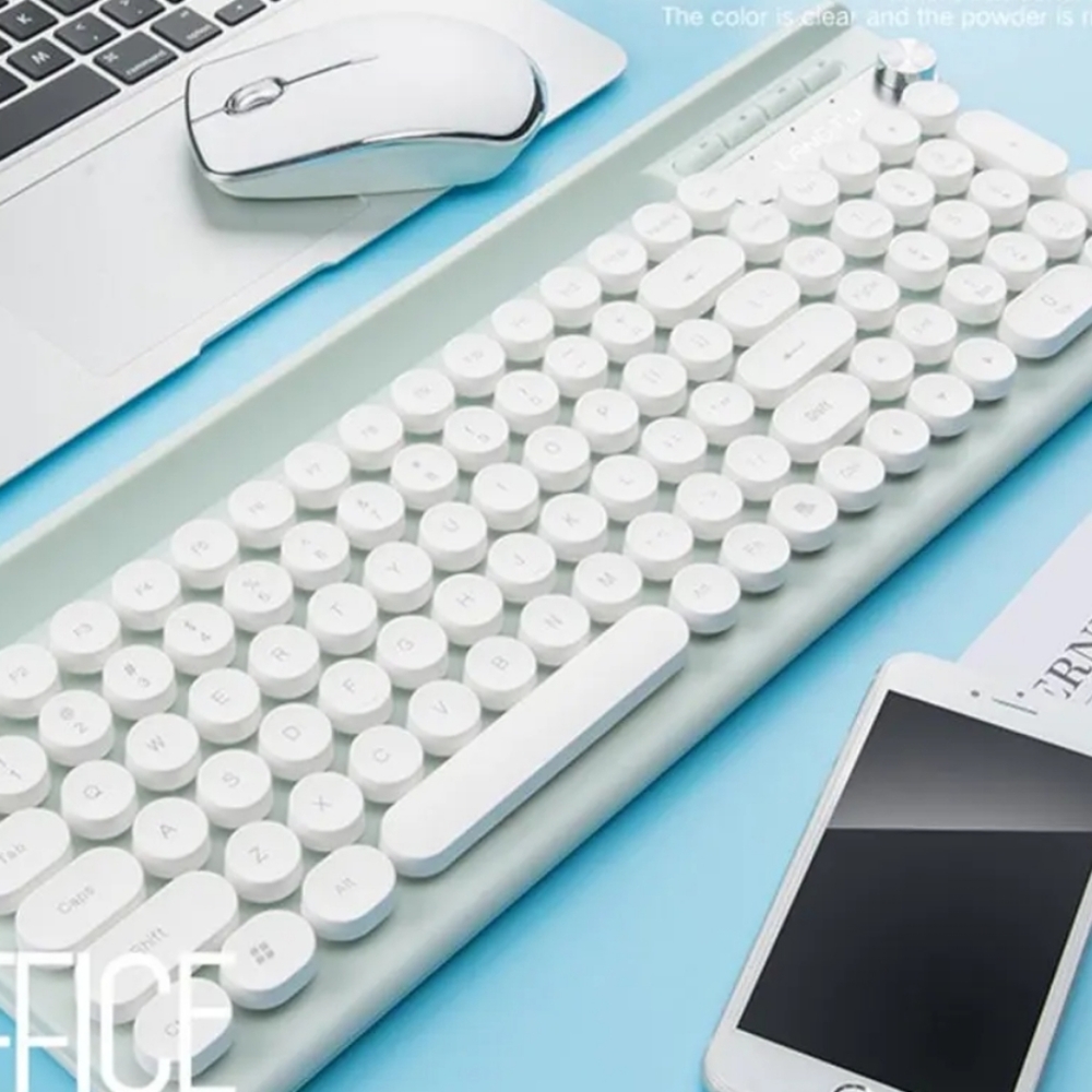 Wireless Typewriter keyboard with mouse combo